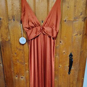 Luxxel Bridesmaid Dress S Rust